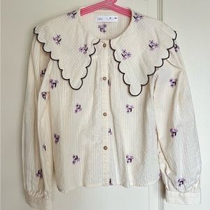 Zara girl blouse